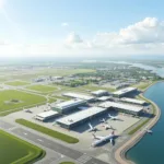 Copenhagen Airport's historical transformation from a grass airfield to a modern hub