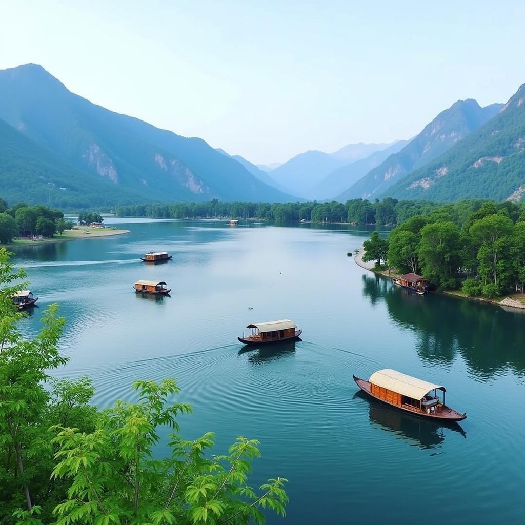 Dal Lake View from Srinagar