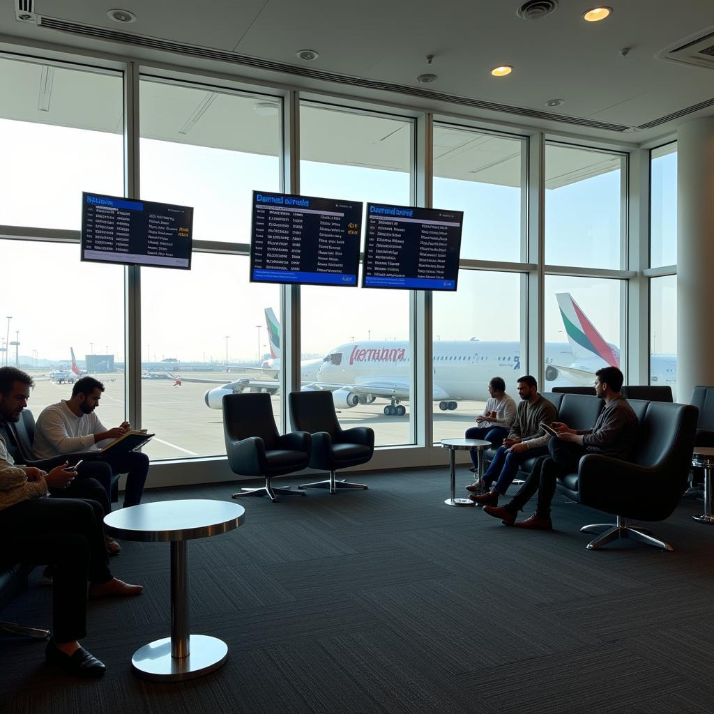 Dammam Airport Interior Departure Lounge