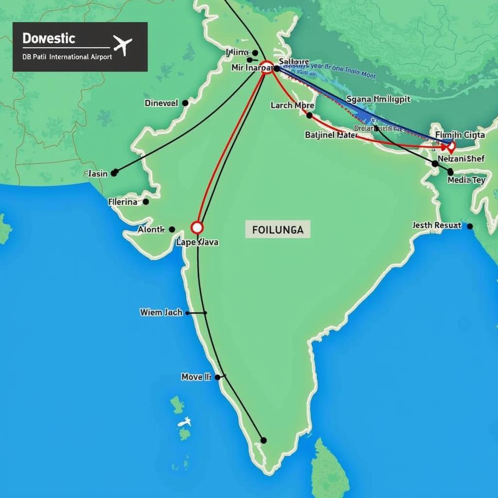 Flight Routes from DB Patil International Airport