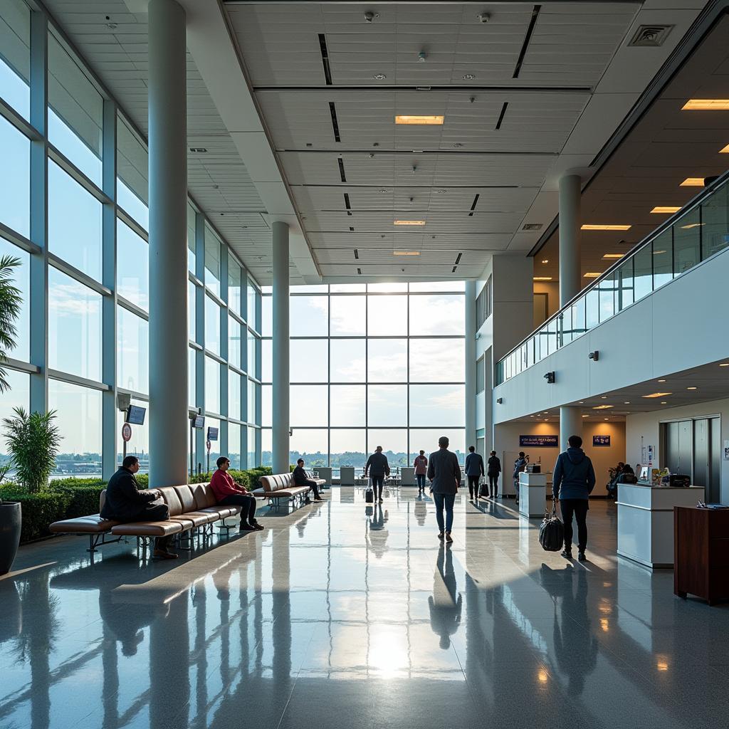 Modern Terminal Building at DB Patil International Airport