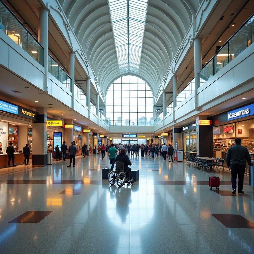 Modern and Spacious DCA Airport Terminal Interior