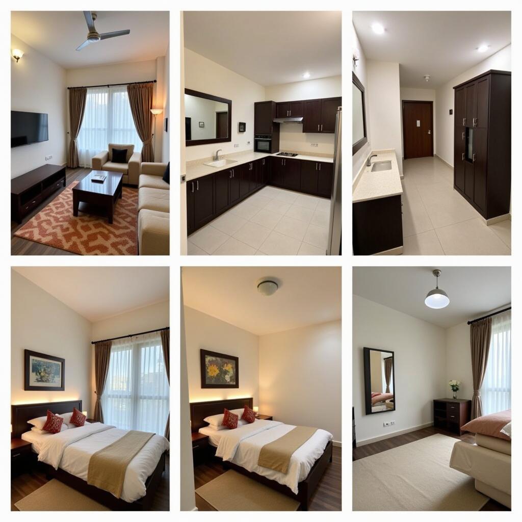 Interior of a modern 2 BHK apartment near Delhi Airport