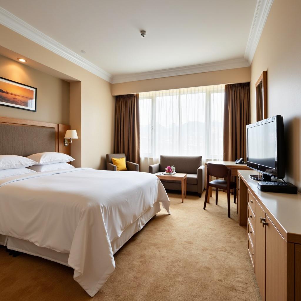 Delhi Airport Hotel Interior Room Showing Amenities