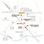 Delhi Airport Hotel Map