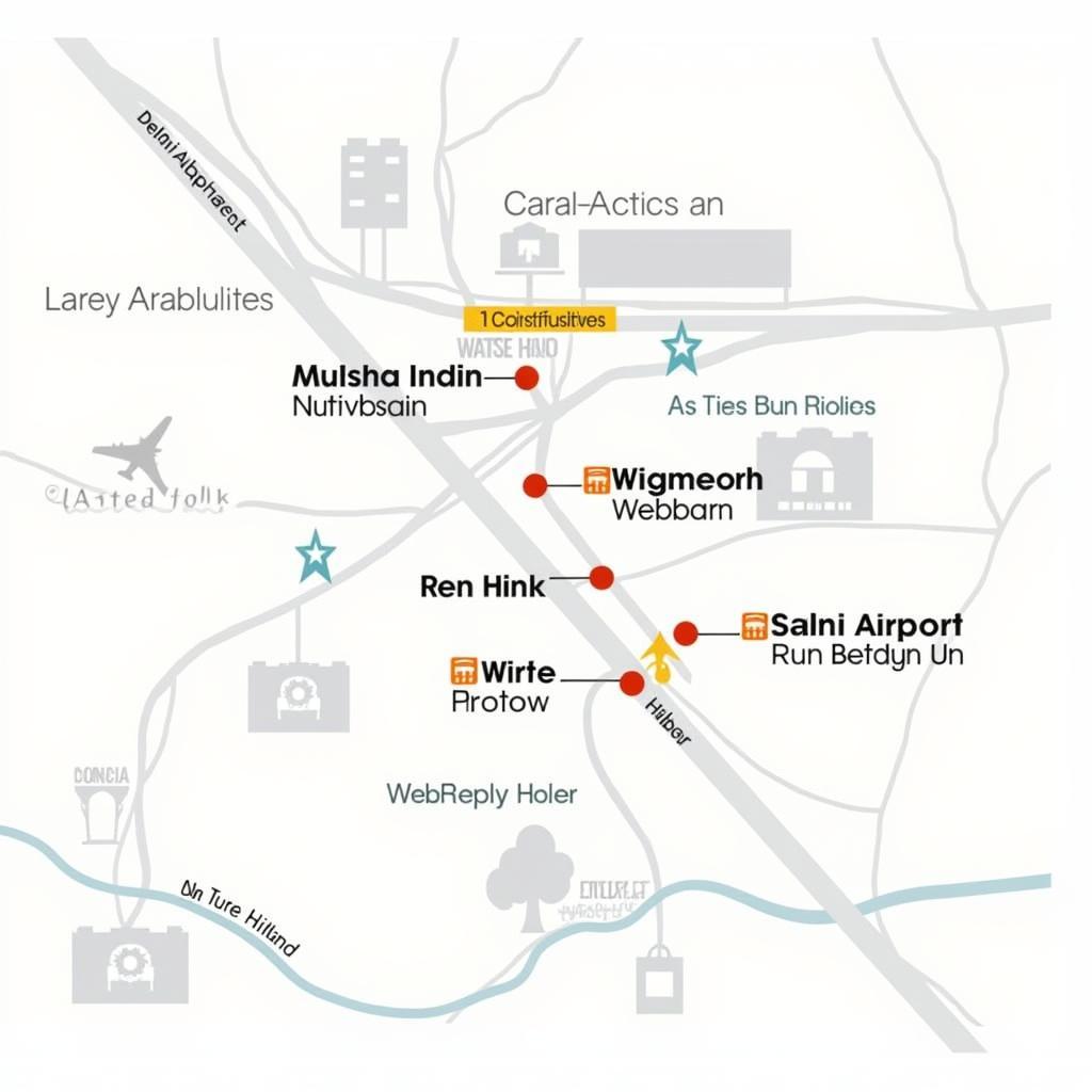 Delhi Airport Hotel Map