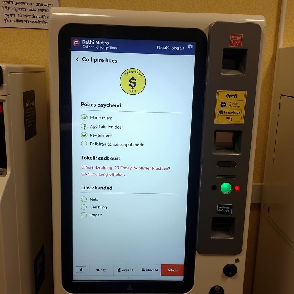 Delhi Airport Metro Token Vending Machine