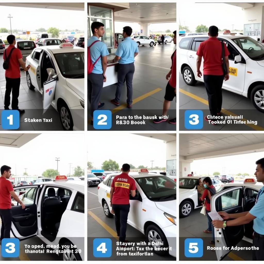 Delhi Airport Prepaid Taxi Process