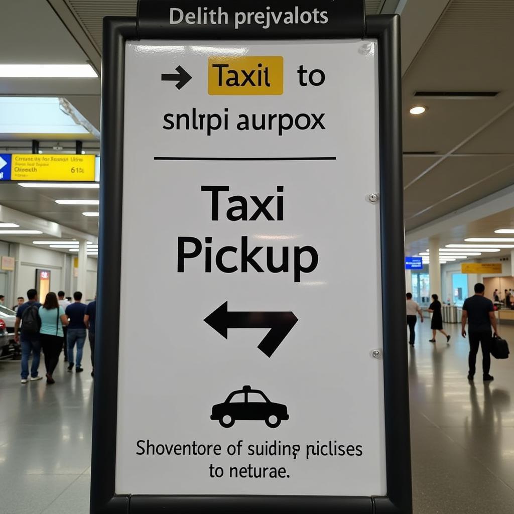 Delhi Airport Taxi Pickup Points