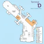 Delhi Airport Terminal 1D Layout - Detailed Map Showing Key Areas