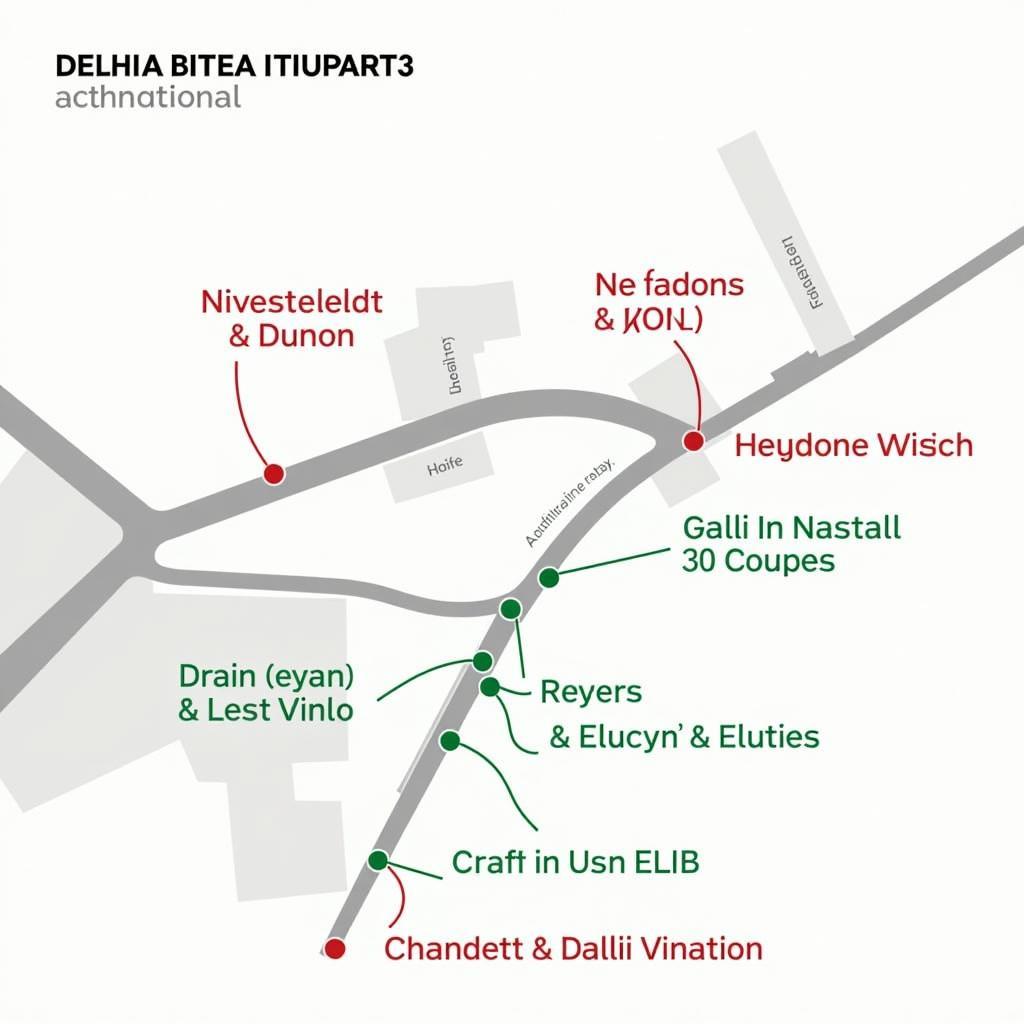 Restaurant Map for Delhi Airport T3