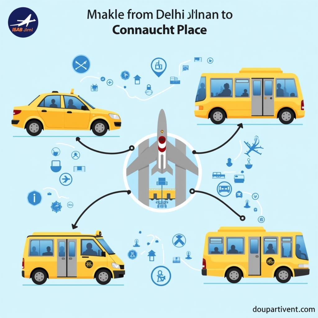 Transportation Options from Delhi Airport to Connaught Place