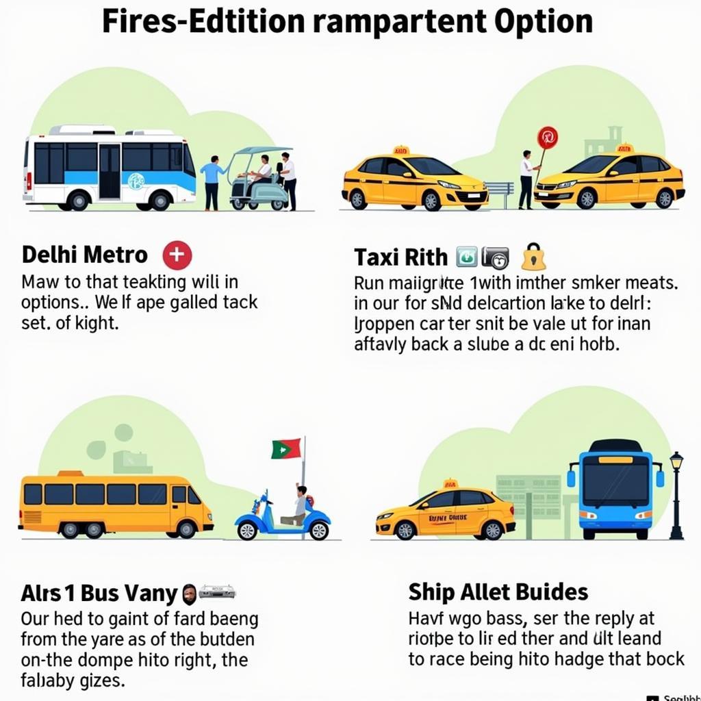 Various Transportation options available from Delhi Railway Station to the Airport