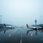 Delhi Airport Flight Delay Due to Weather