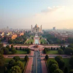 Delhi Cityscape Upon Arrival