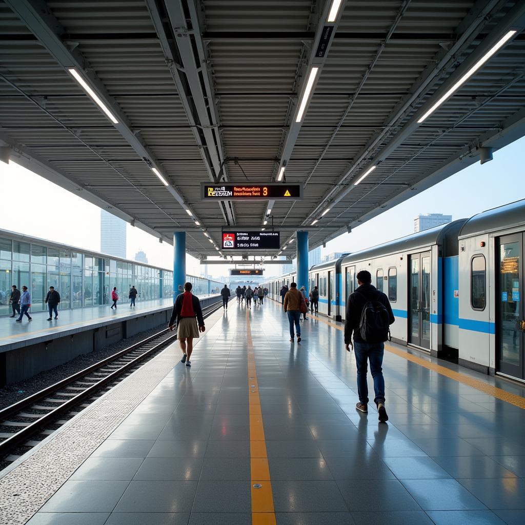 Delhi Metro Airport Express Line at Terminal 2