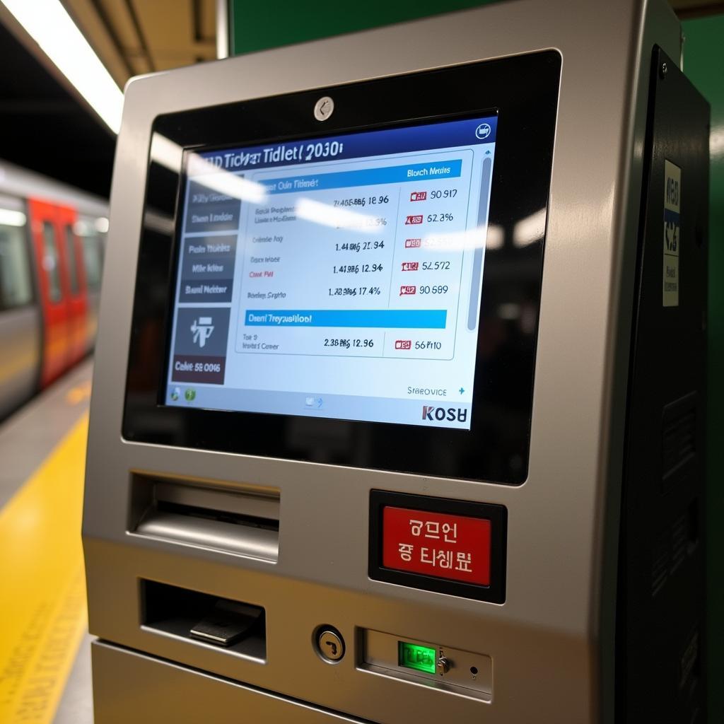 Delhi Metro Airport Express Ticket Vending Machine