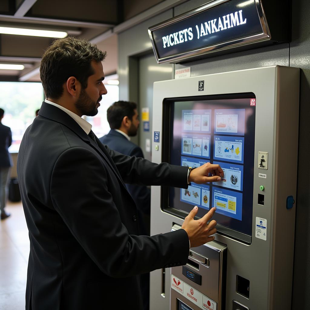 Delhi Metro Ticket Vending Machine at Airport