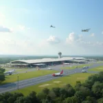 Dhanbad Airport Future Expansion Visualization