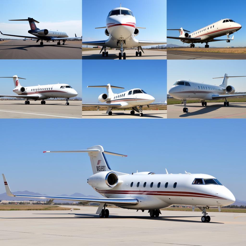 Different aircraft types seen at John Wayne Airport