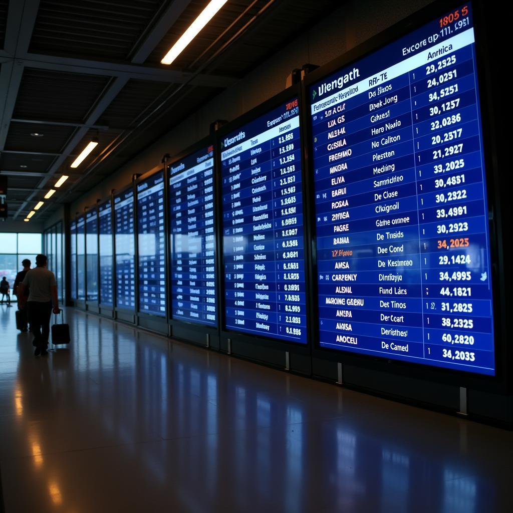 Dispur Airport Flight Departures Screen