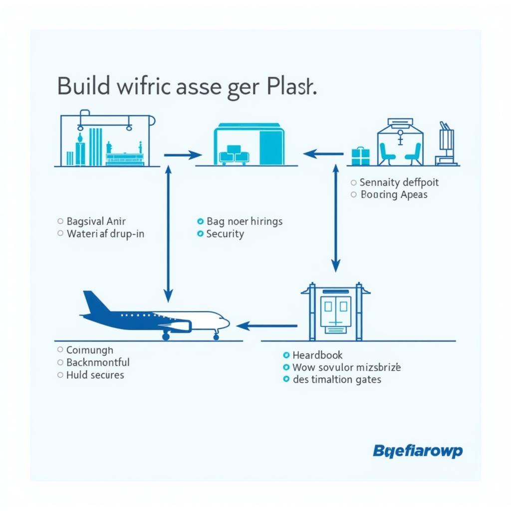 Domestic Airport Operations Flowchart Depicting Passenger Journey