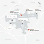 Map Showing Apple Store Locations at Dubai Airport