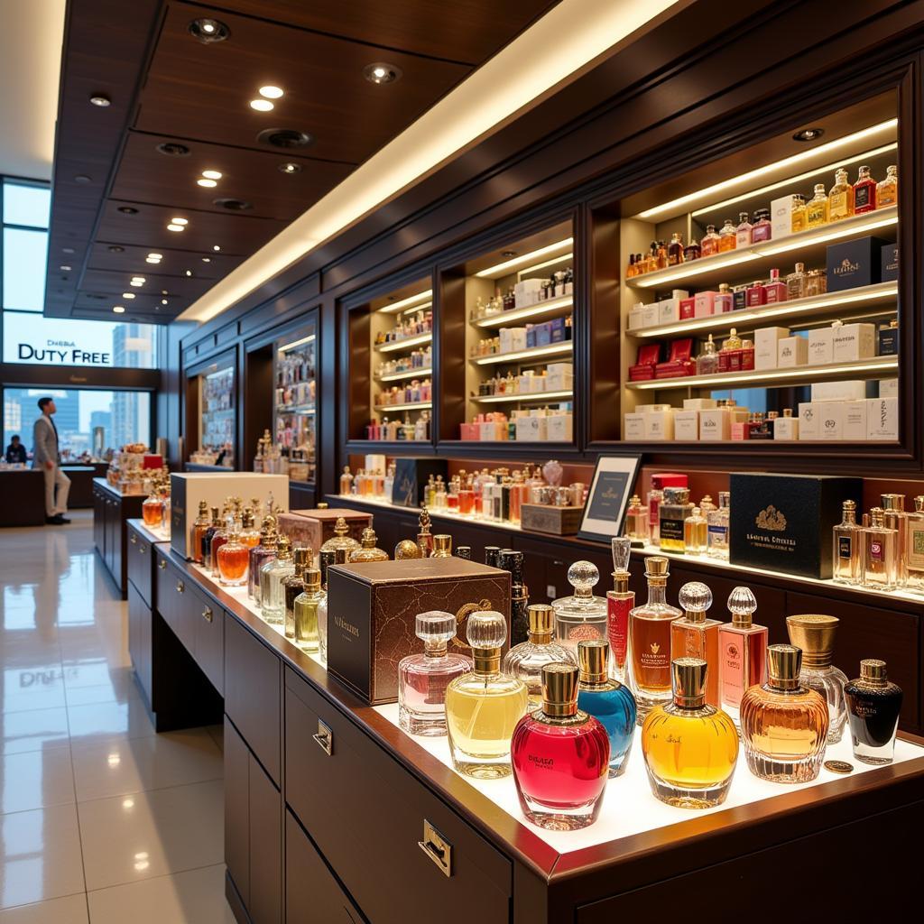 Wide array of perfume brands at Dubai Duty Free