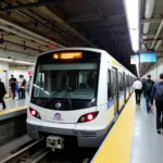 Dubai Metro station near Grand Central Hotel Deira