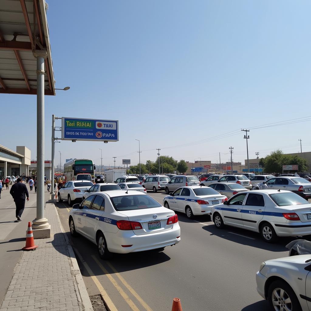 Transportation Options at Dushanbe Airport Taxi Rank