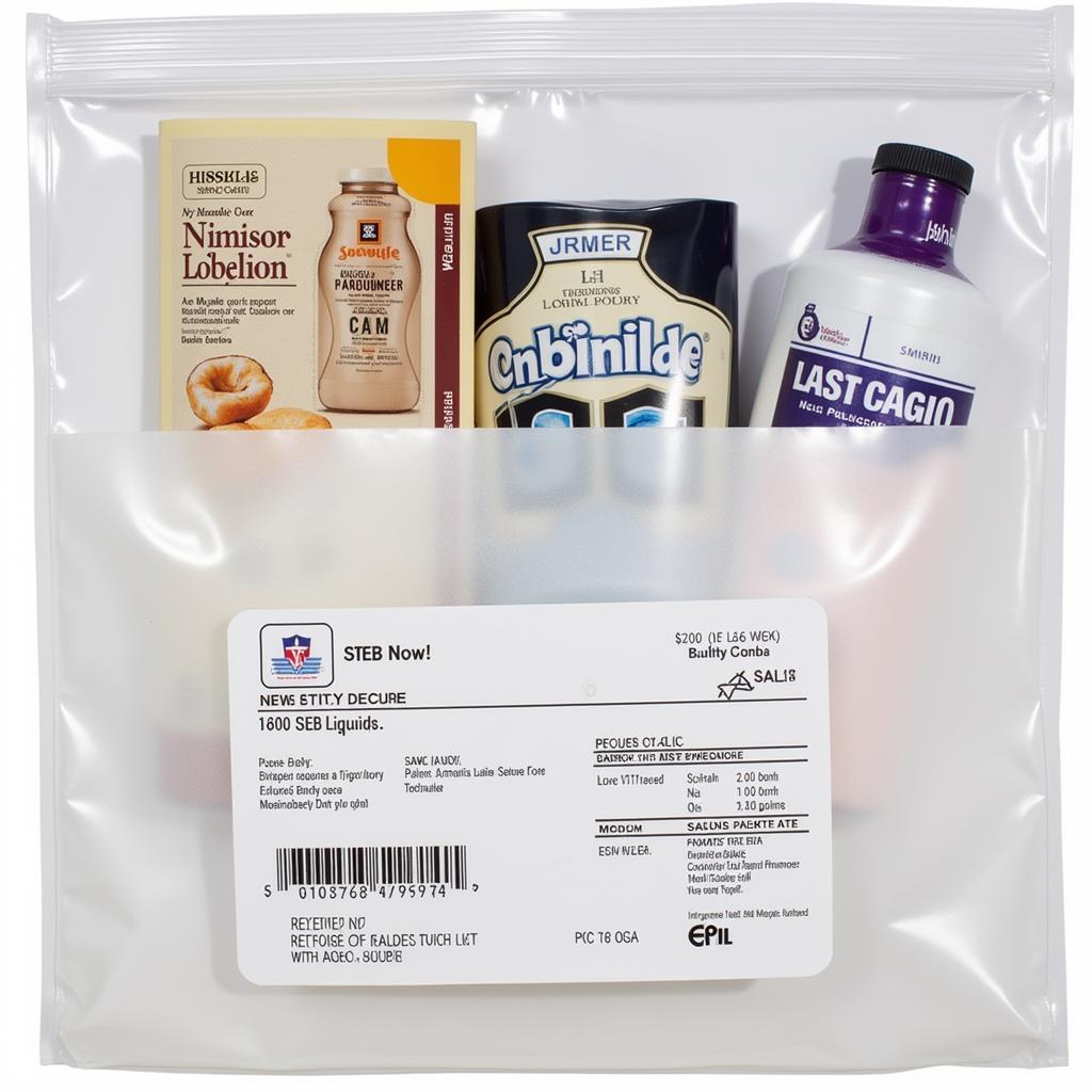 Duty-Free Liquids in STEB Bag