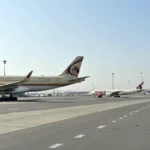 Etihad and Qatar Airways Planes at their Hub Airports