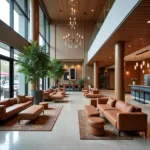 Spacious and Welcoming Lobby of Four Points by Sheraton Delhi Airport