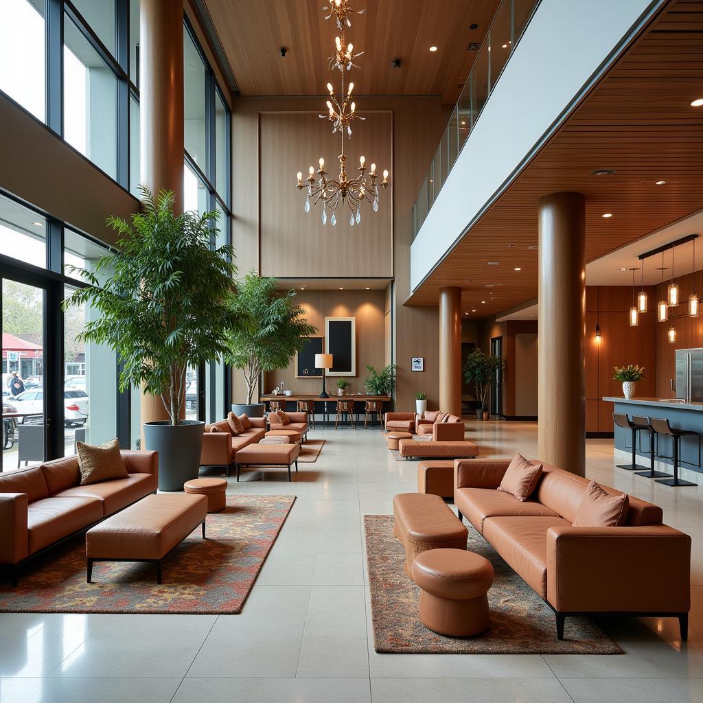 Spacious and Welcoming Lobby of Four Points by Sheraton Delhi Airport