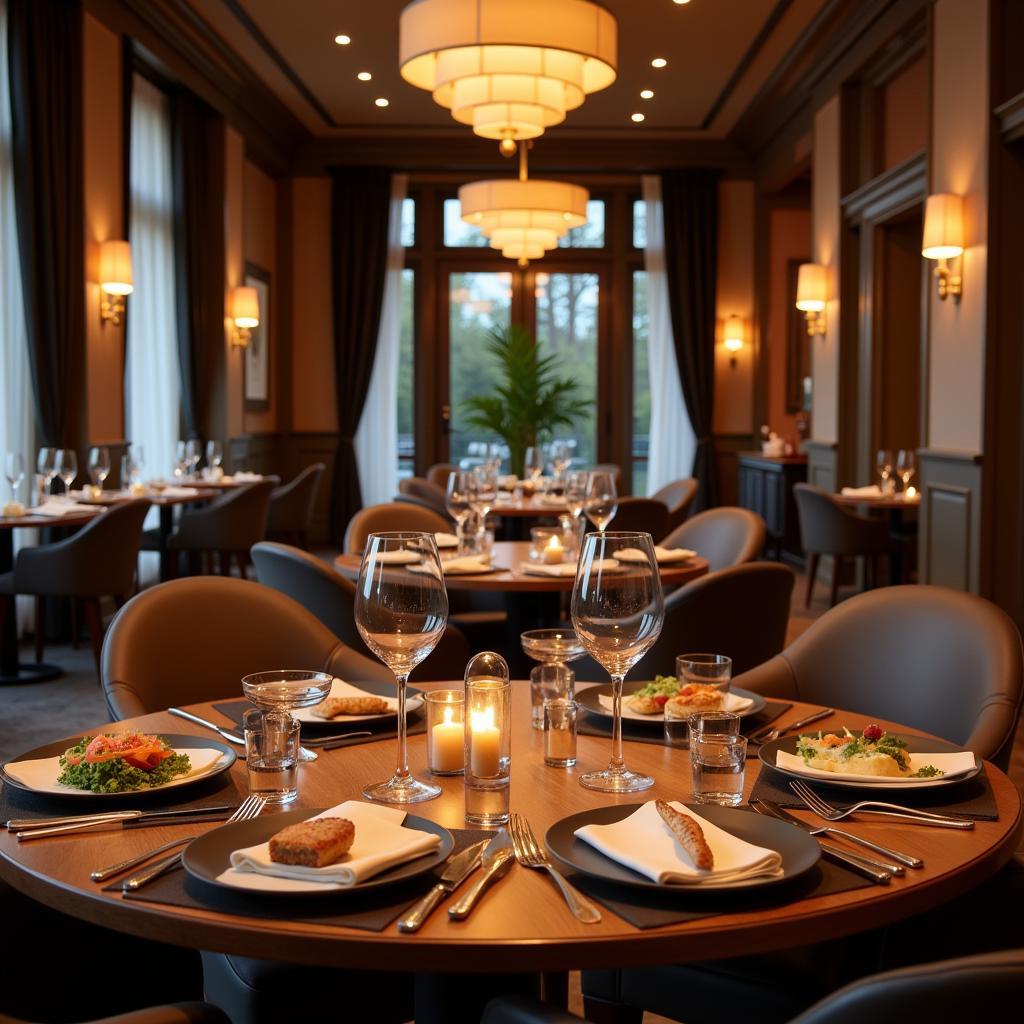 Fine dining experience at a 5-star hotel near Frankfurt Airport