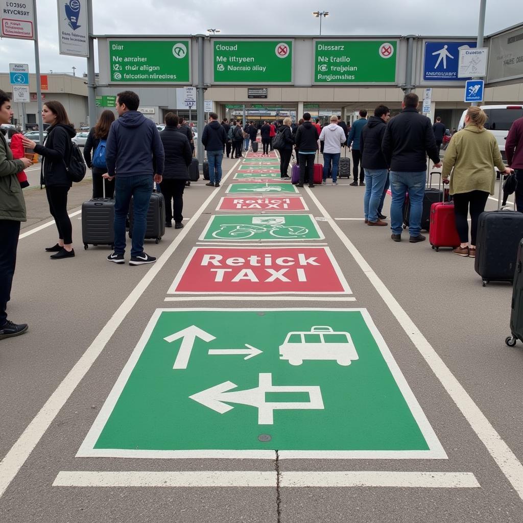 Gatwick Airport Taxi Pickup Area