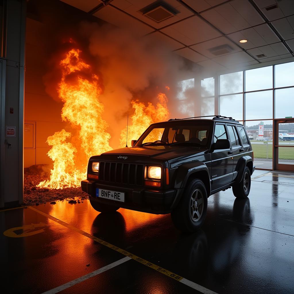 Glasgow Airport Attack: Jeep Cherokee Rams into Terminal Entrance