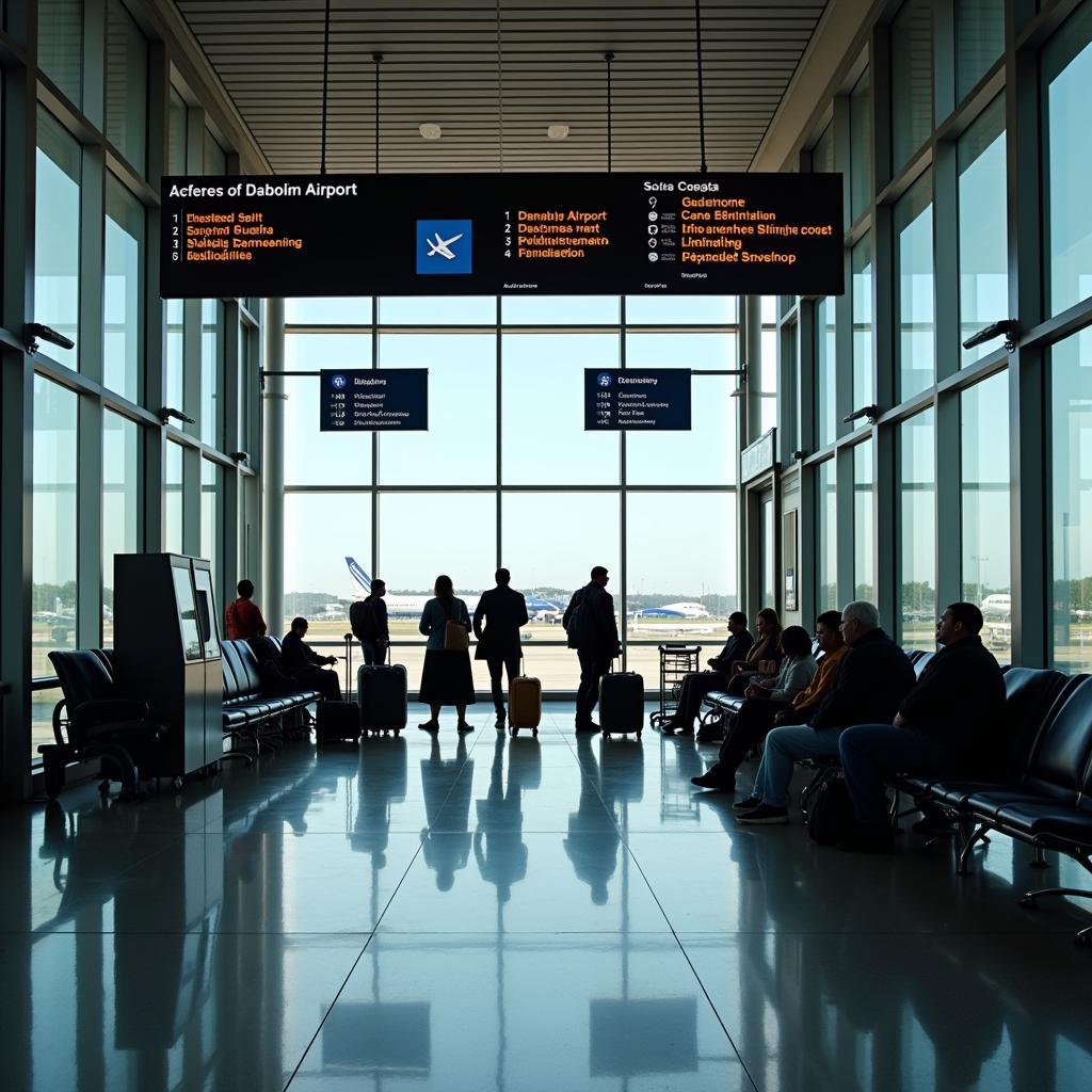 Departure gate at Goa International Airport