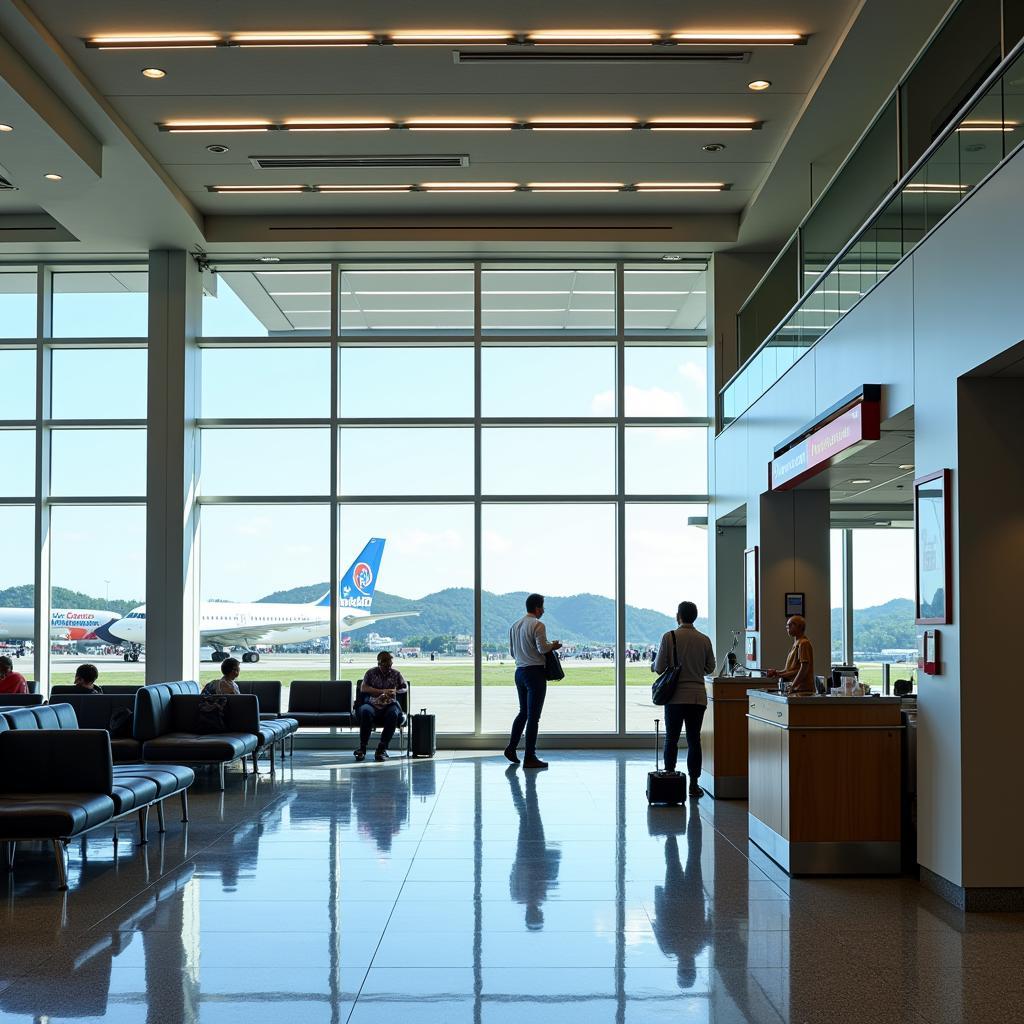 Grenada Airport Arrivals and Departures Area