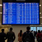 Guwahati Airport Flight Schedule Departure Board