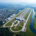 Aerial View of Harbin Taiping International Airport