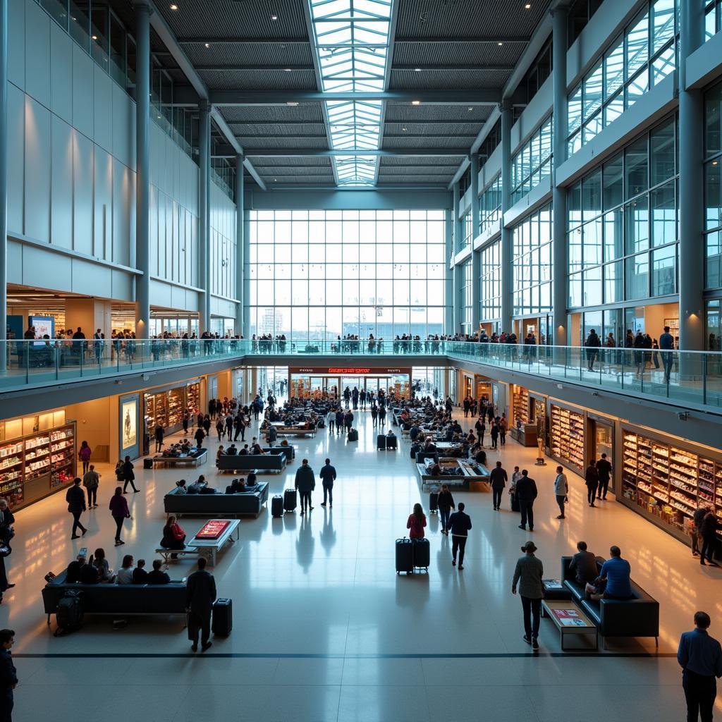 Helsinki Airport Departure Hall