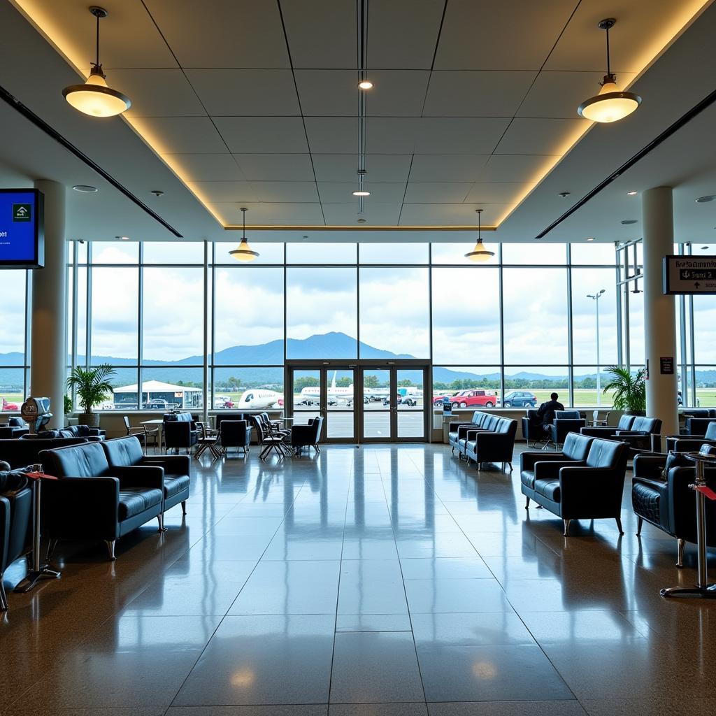 Hilo International Airport Terminal: An overview of the modern facilities and waiting areas at Hilo International Airport.