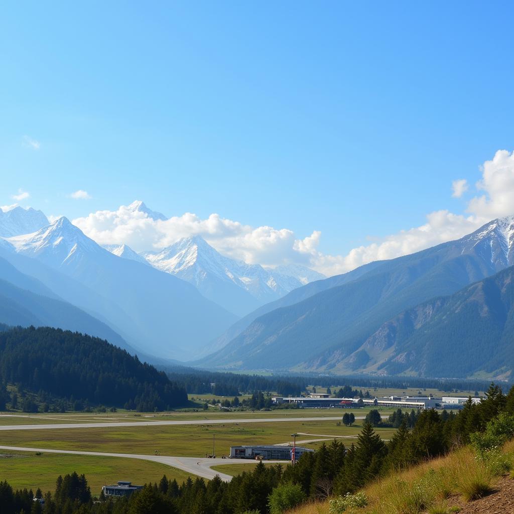 Himachal Pradesh International Airport Surrounding Landscape