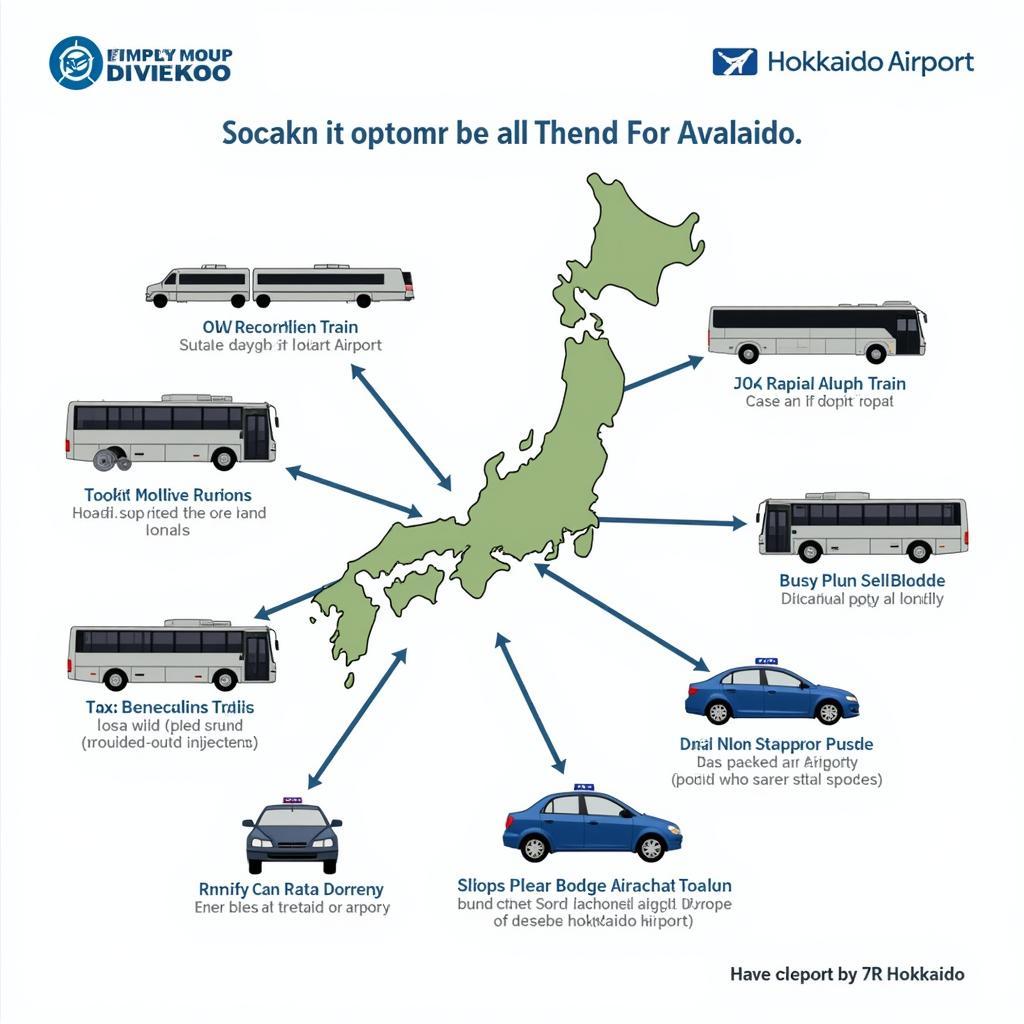 Transportation from Hokkaido Airport: Trains, buses, taxis, and rental cars.