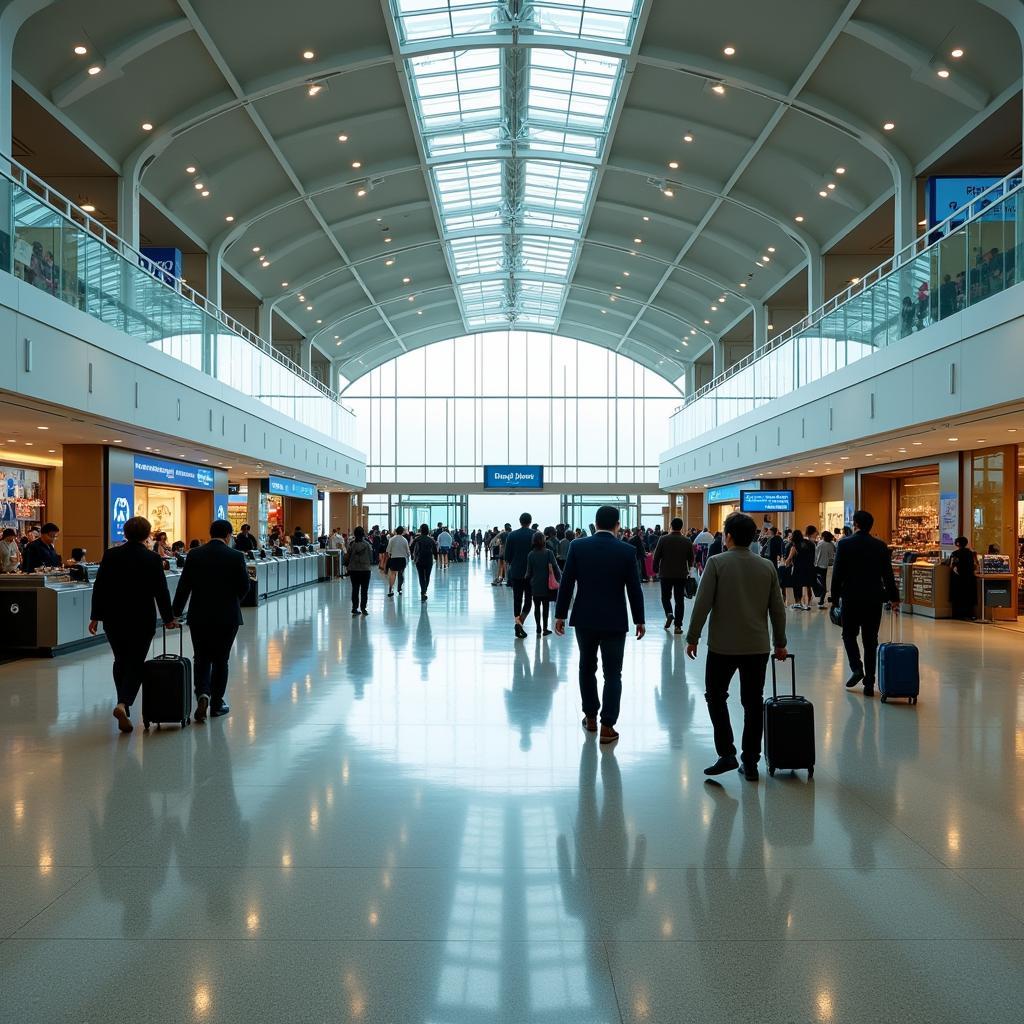 Hong Kong Airport Terminal Interior