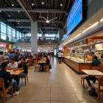 Hyderabad Airport Food Court Overview