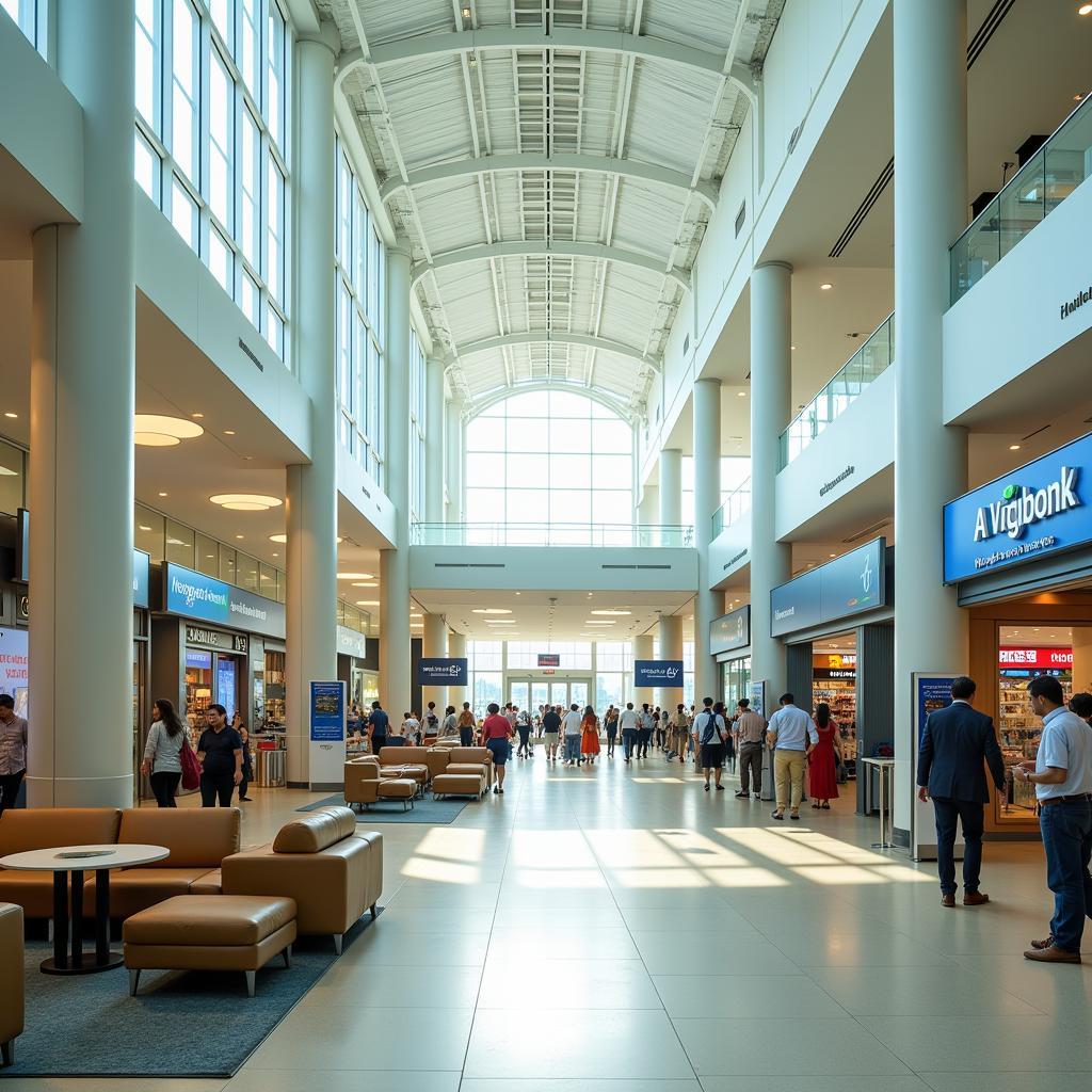 Hyderabad Airport Interior View of Departure Lounge