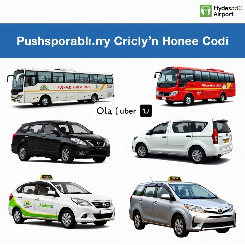 Various Transportation Options from Hyderabad Airport