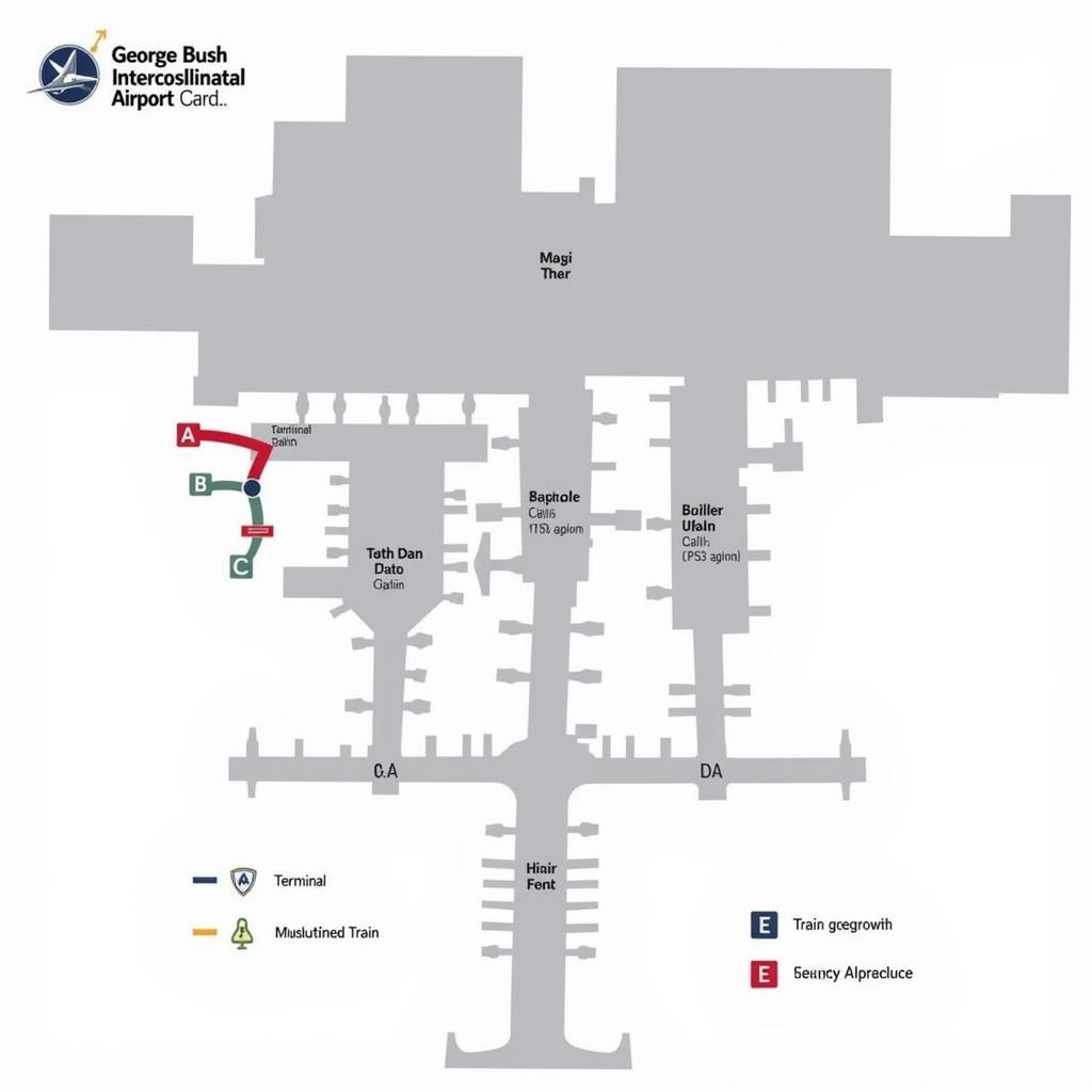 George Bush Intercontinental Airport Terminal Map